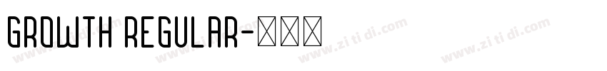 Growth Regular字体转换